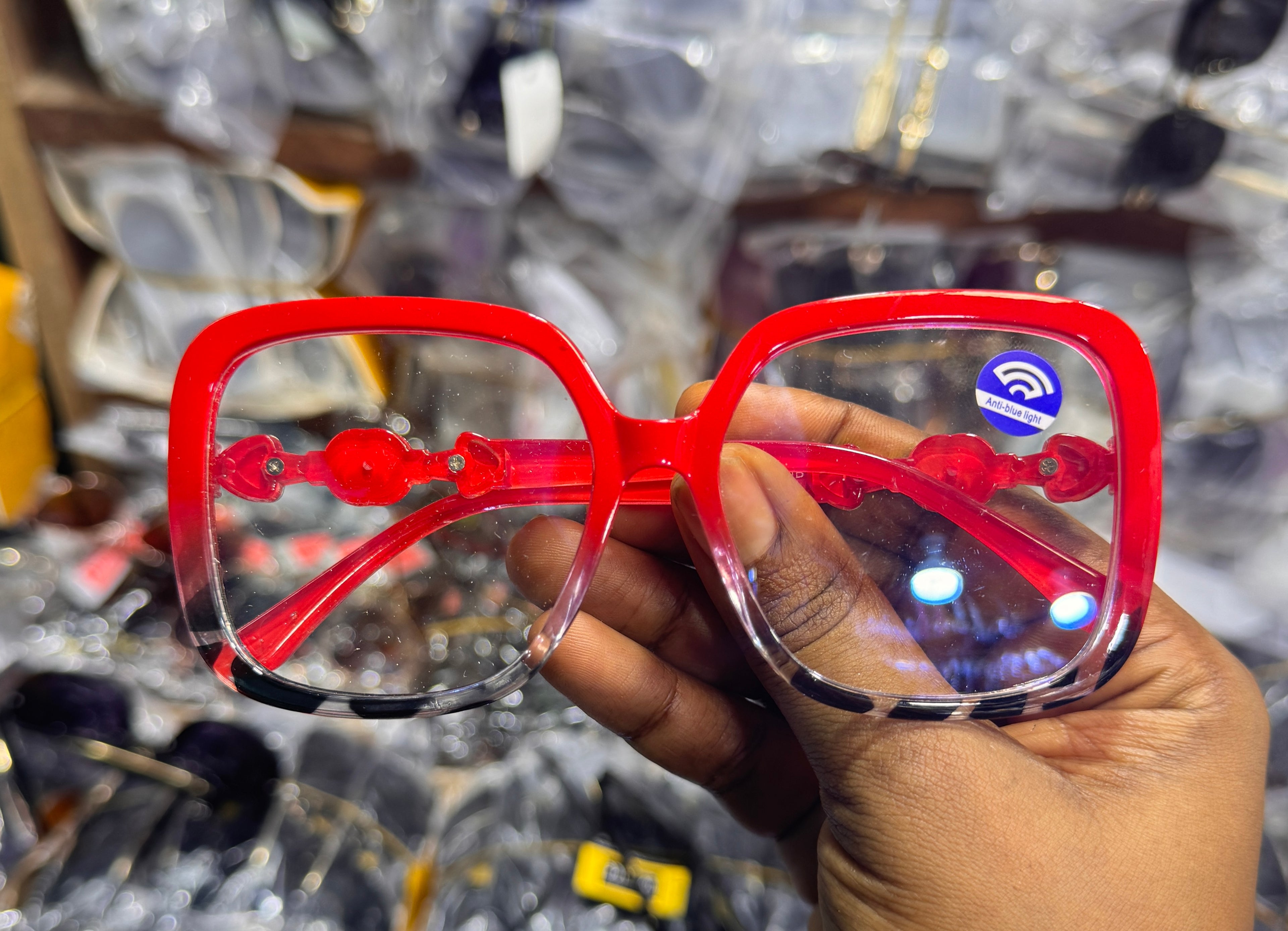 Red Square Frame Glasses