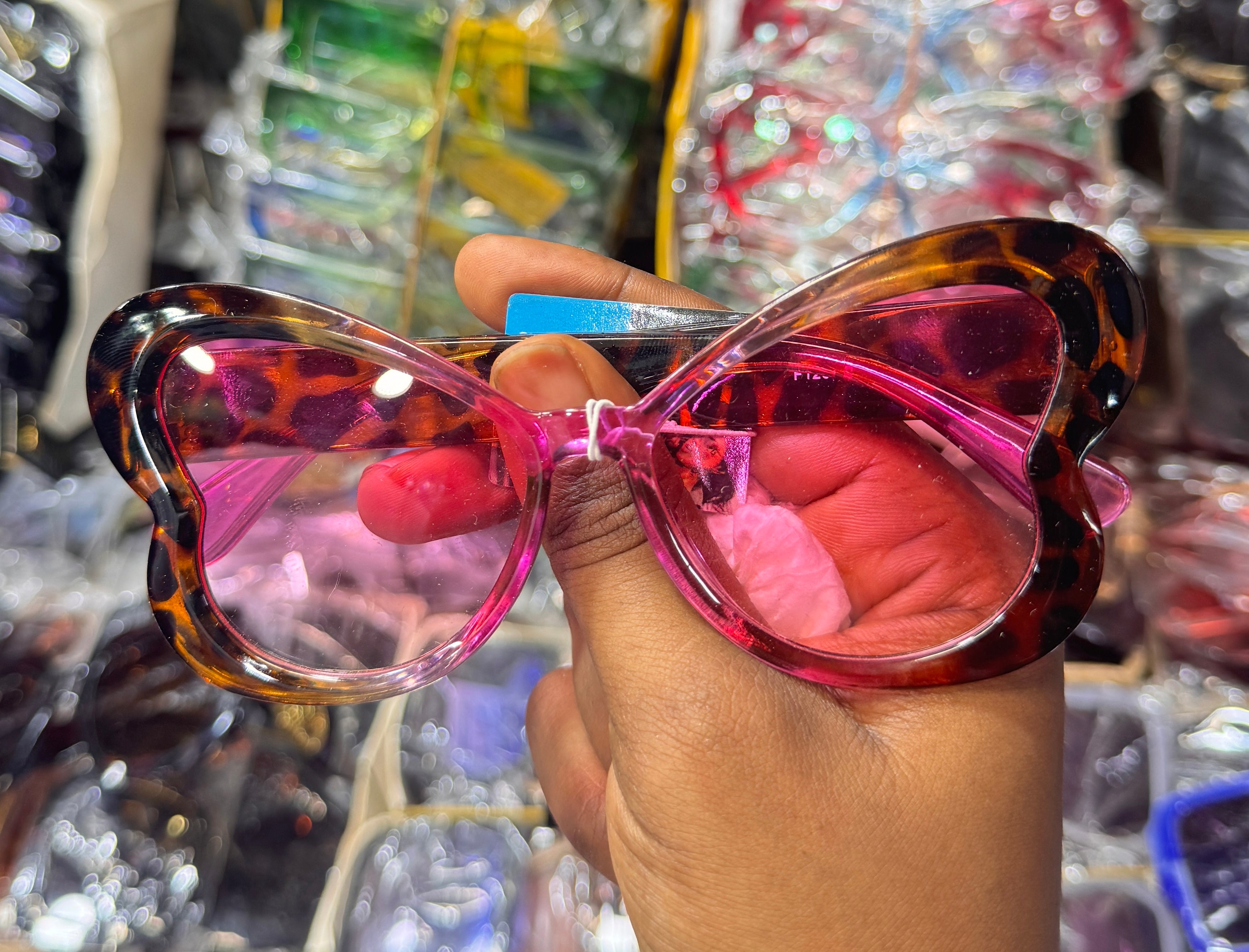 Pink Heart Cat-Eye Sunglasses