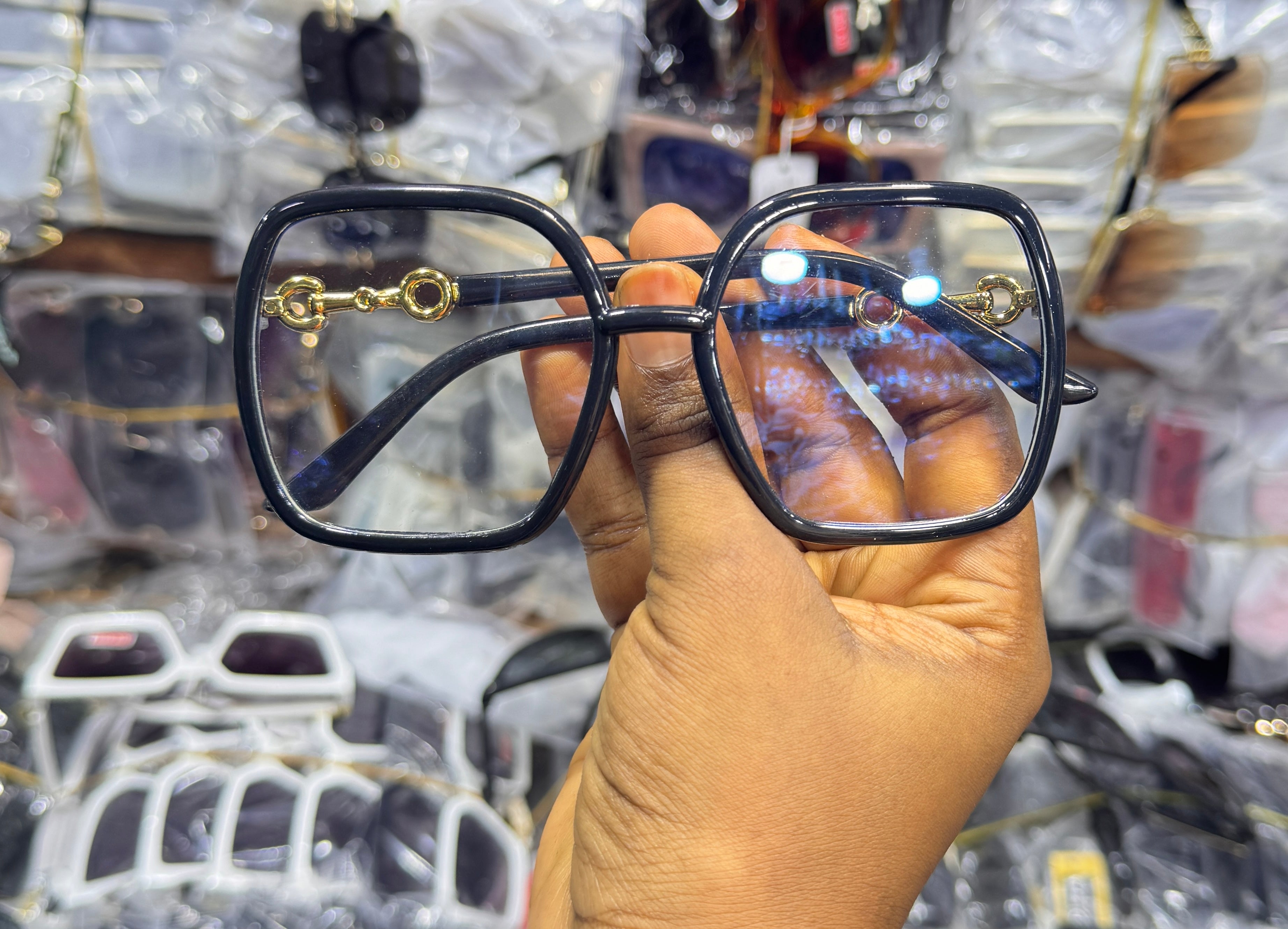 Oversized Square Frame Glasses