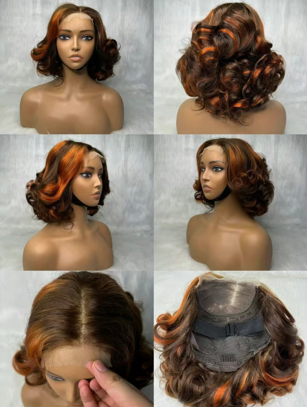 14-Inch Loose Bouncy Curl 5x5 Lace Closure Glueless Wig