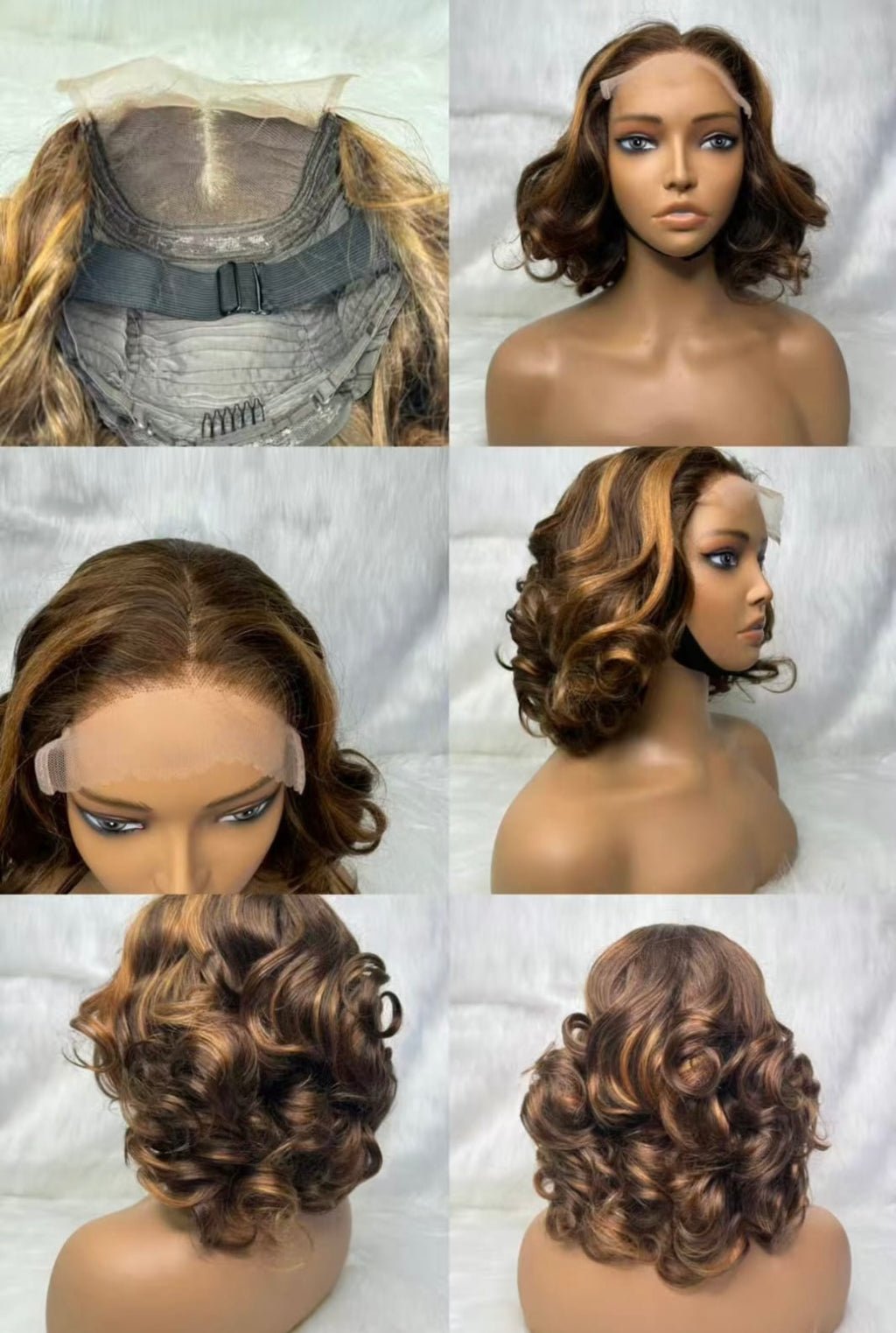14-Inch Loose Bouncy Curl 5x5 Lace Closure Glueless Wig