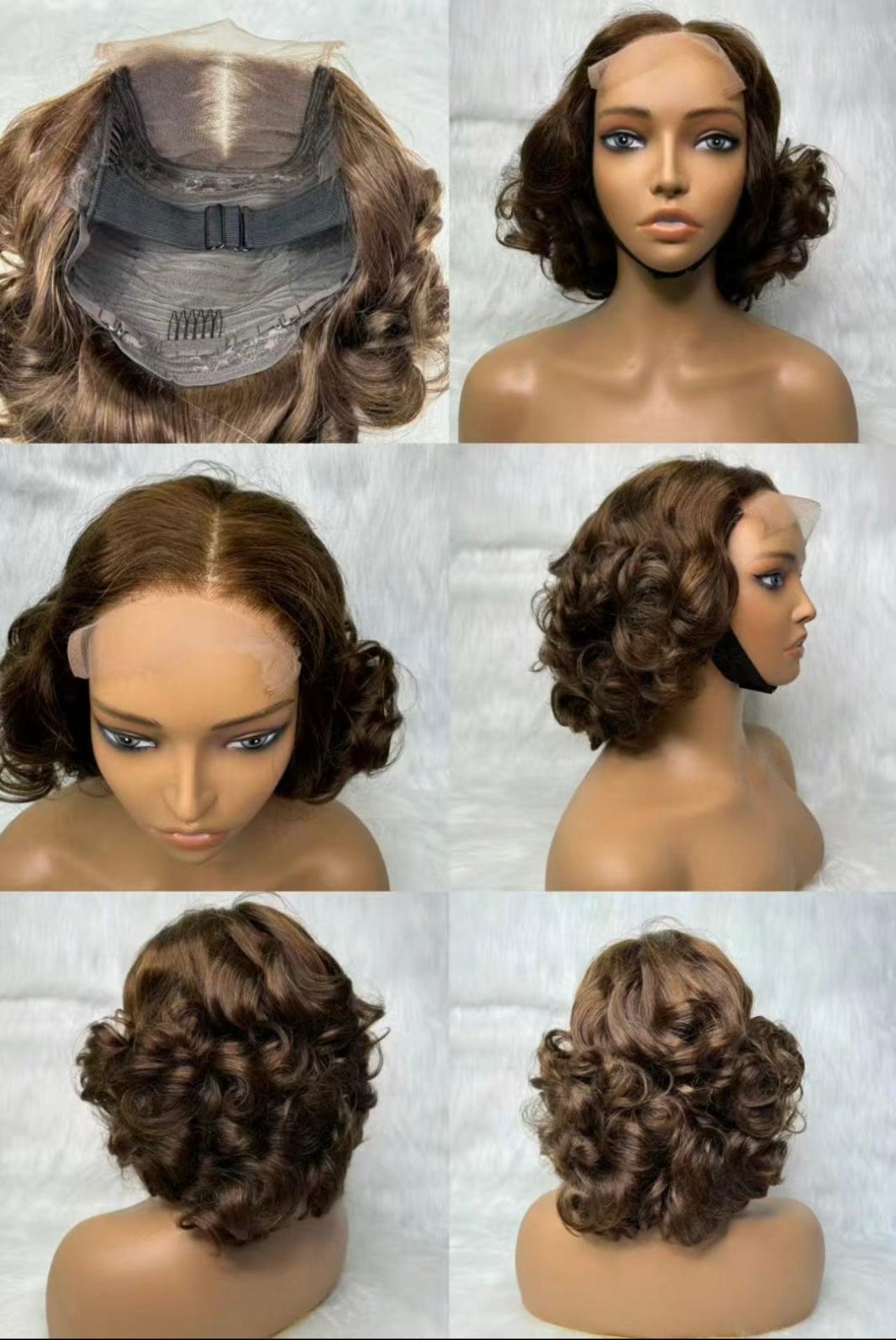 14-Inch Loose Bouncy Curl 5x5 Lace Closure Glueless Wig