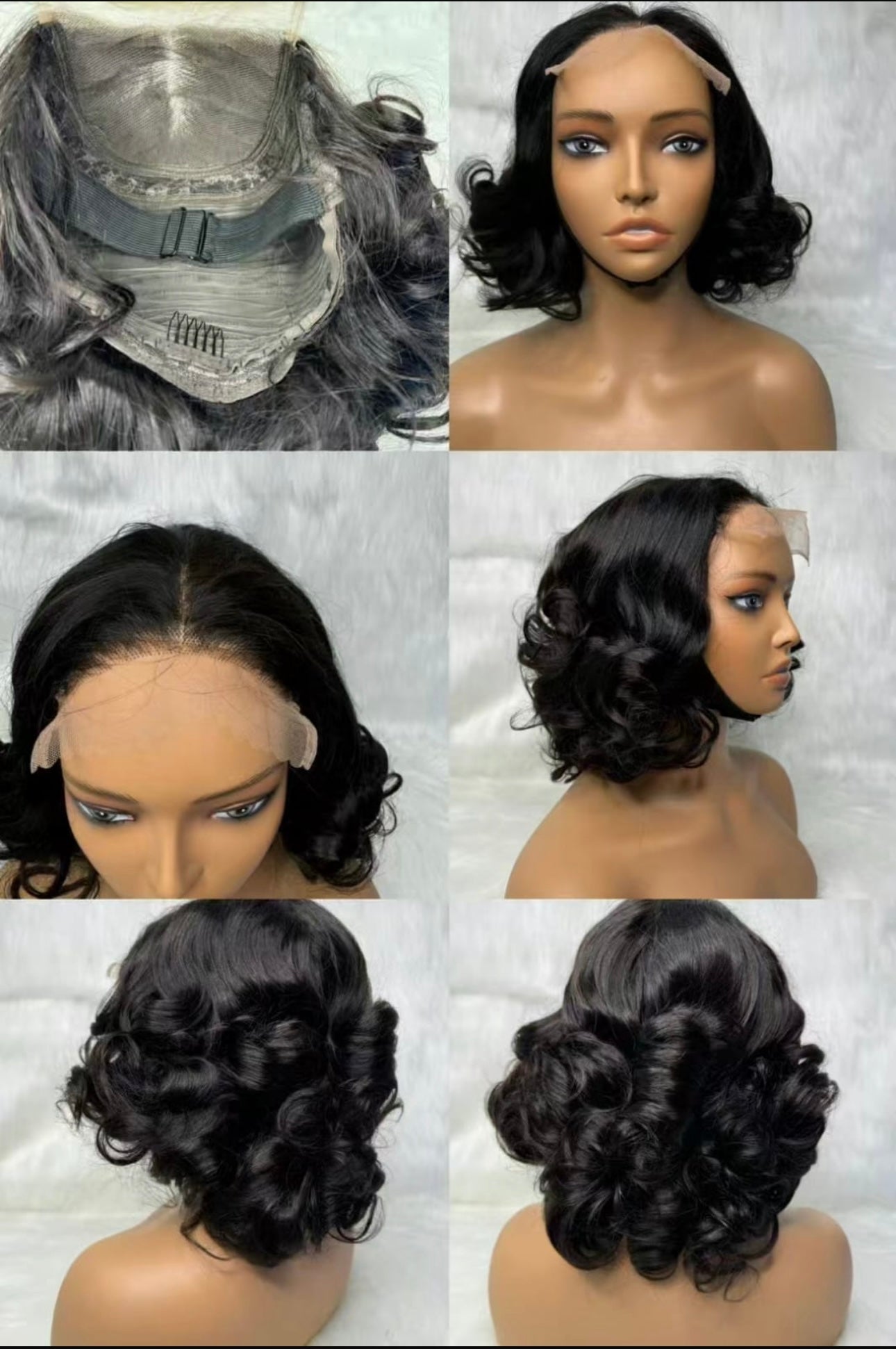 14-Inch Loose Bouncy Curl 5x5 Lace Closure Glueless Wig