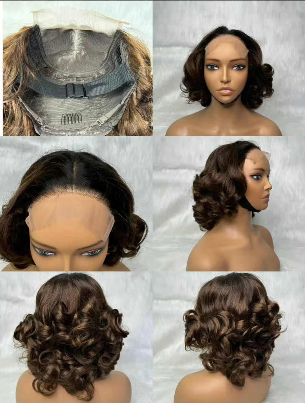 14-Inch Loose Bouncy Curl 5x5 Lace Closure Glueless Wig