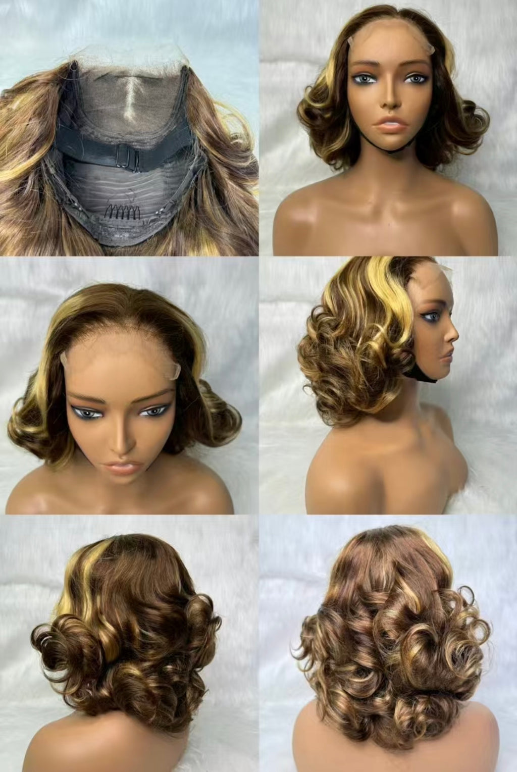 14-Inch Loose Bouncy Curl 5x5 Lace Closure Glueless Wig