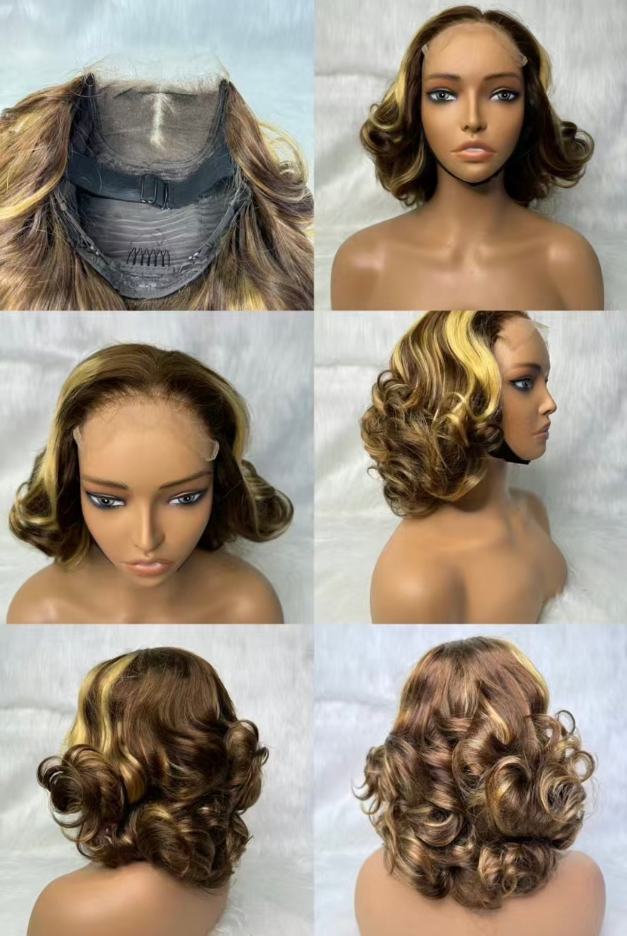 14-Inch Loose Bouncy Curl 5x5 Lace Closure Glueless Wig